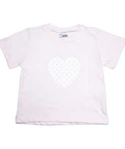 Remera Corazón a Lunares