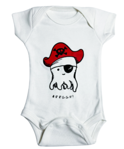 Body pulpo pirata Manga corta